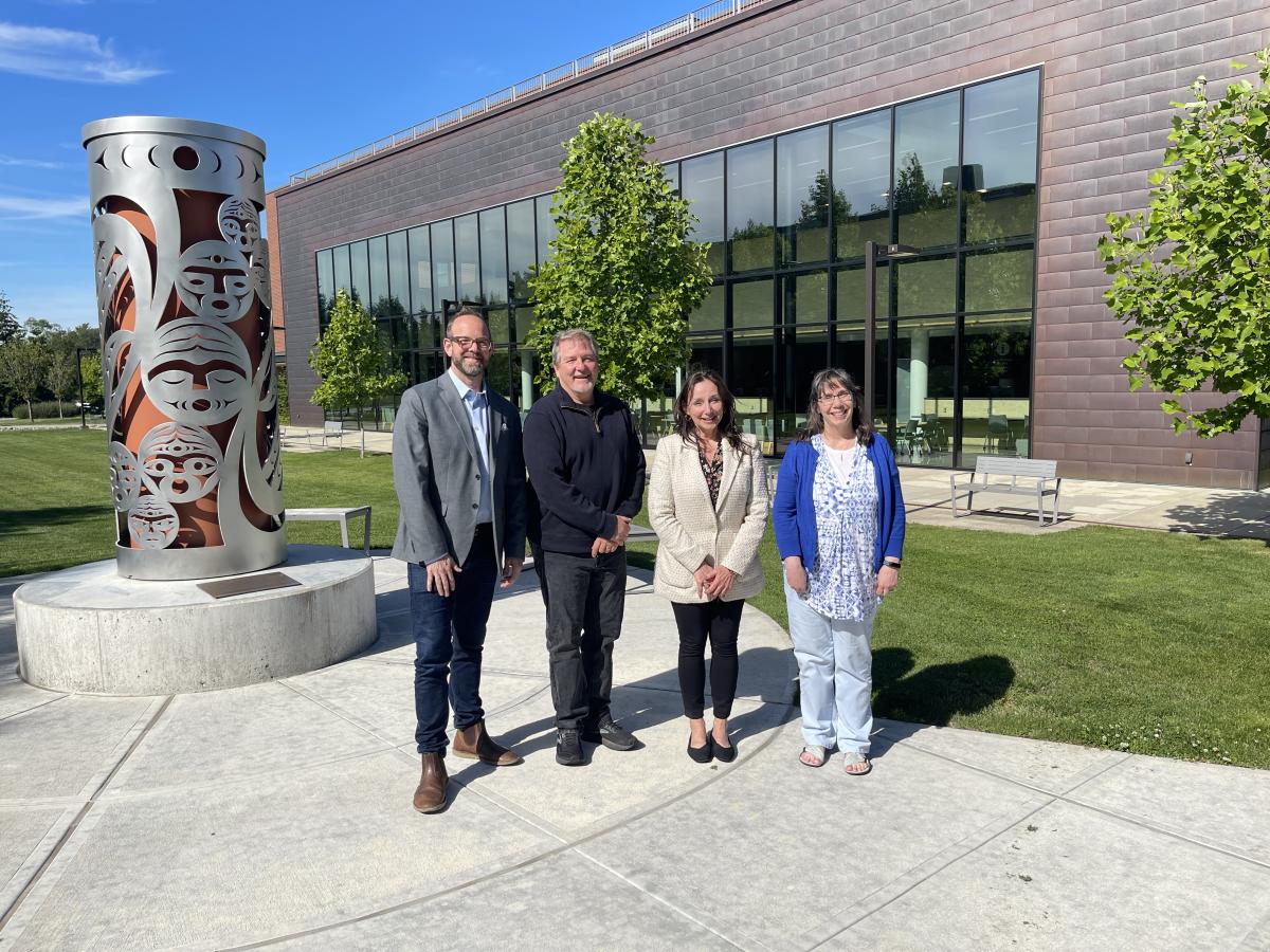 Bret Arsenault visits CCoE and NCyTE at Whatcom Community College campus.