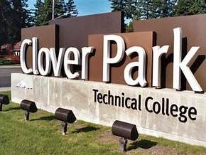 Clover Park Technical college building and sign.